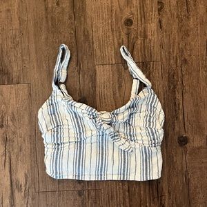 Hollister  denim crop top